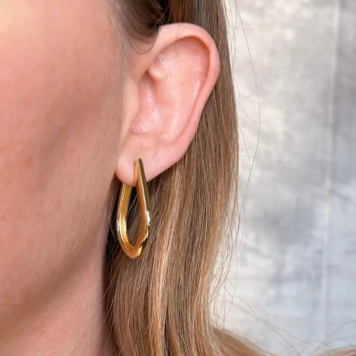 18K Gold Filled Teardrop Earrings