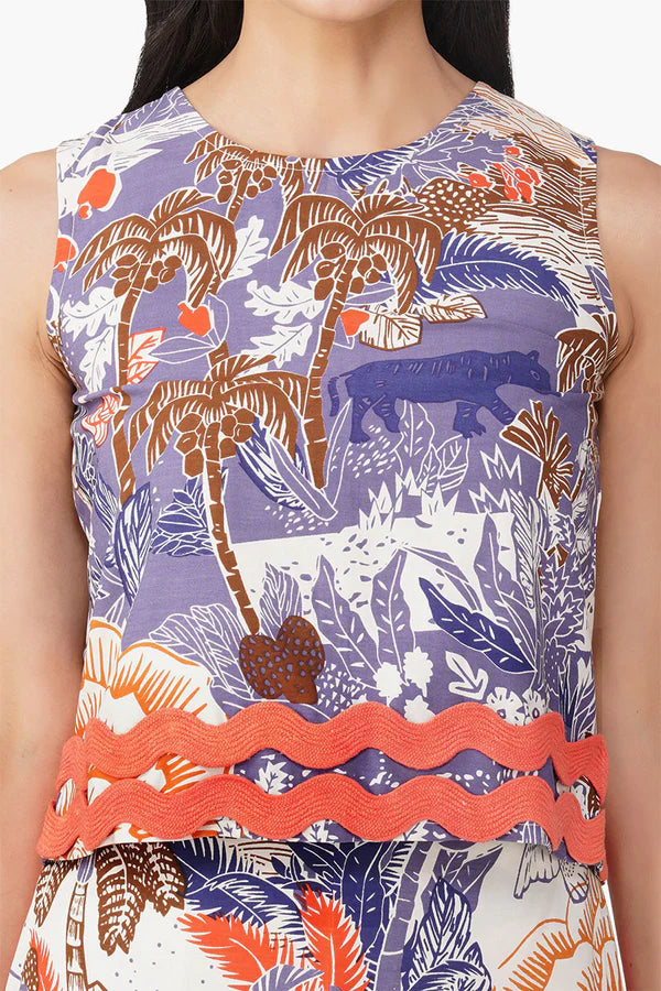 Blue Tropics Top