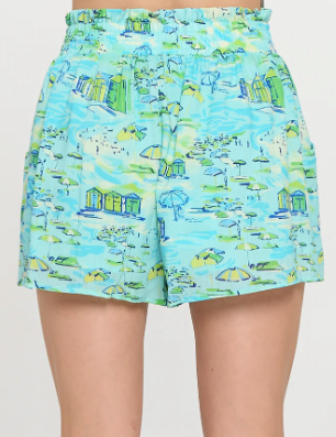 Azure Shoreline Shorts