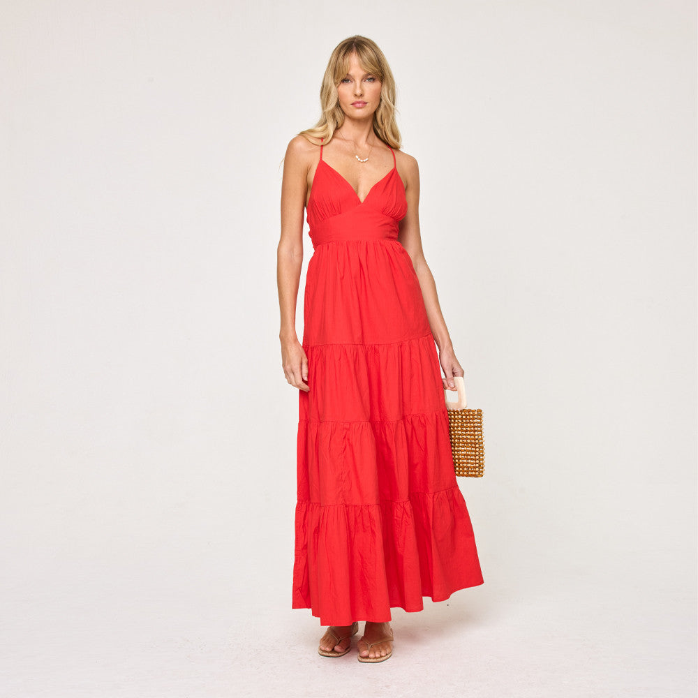 lspace red dress LSPACE Jordana Dress