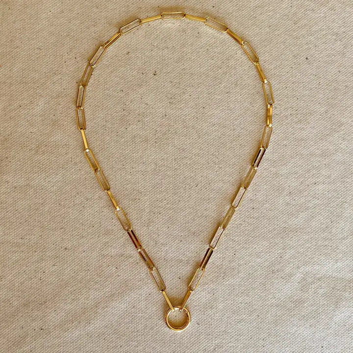 18K Gold Filled Caymen Necklace