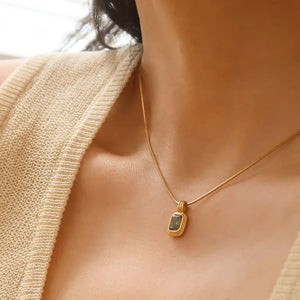 Heidi 18K Gold Filled Stone Necklace