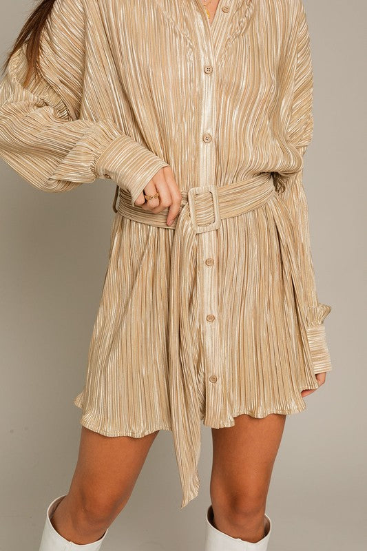 Elle Pleated Dress