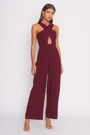 Ana Halter + Lace Jumpsuit