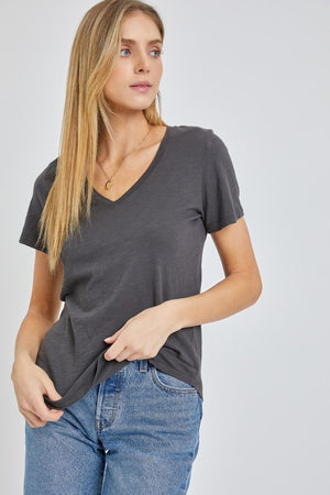 Ella V-Neck Basic T-Shirt