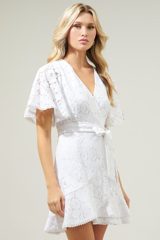 Adalyn Lace Wrap Dress