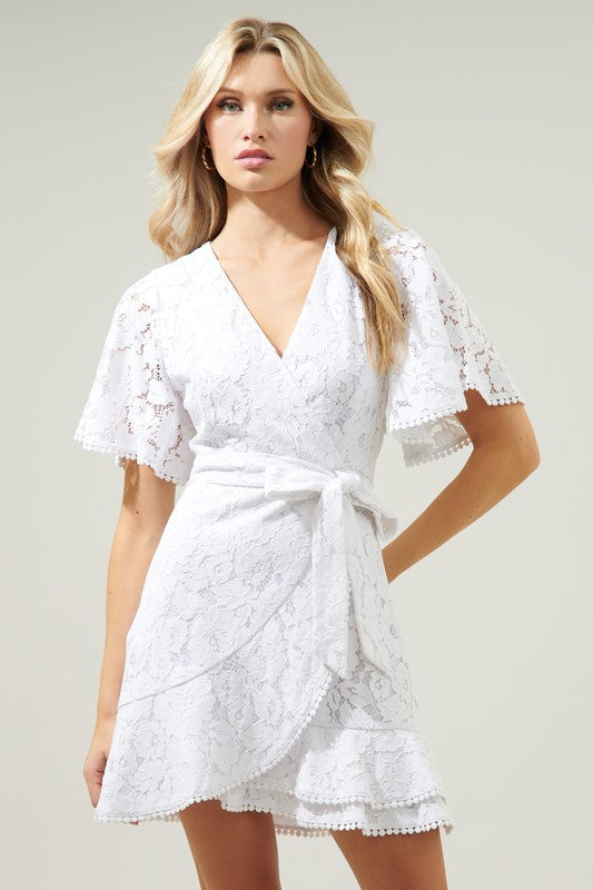 Adalyn Lace Wrap Dress