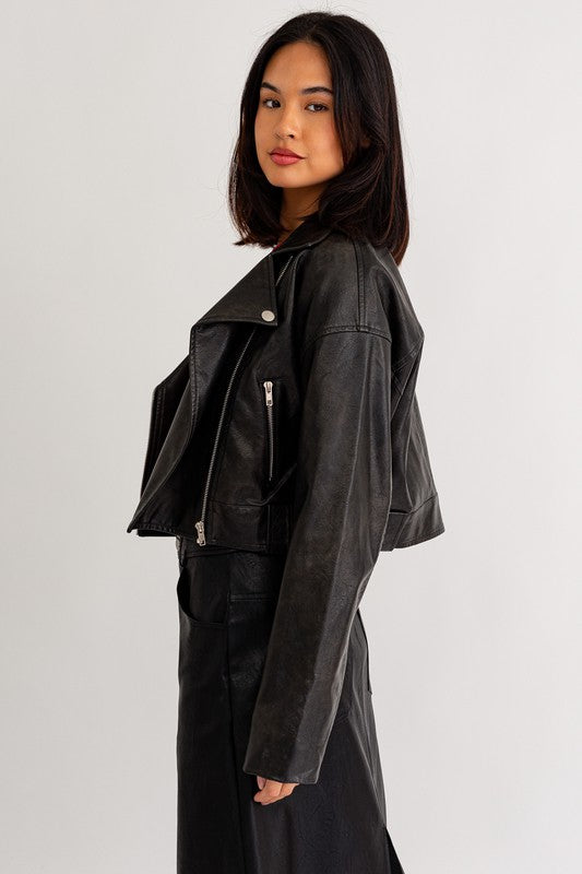 Louise Faux Leather Jacket