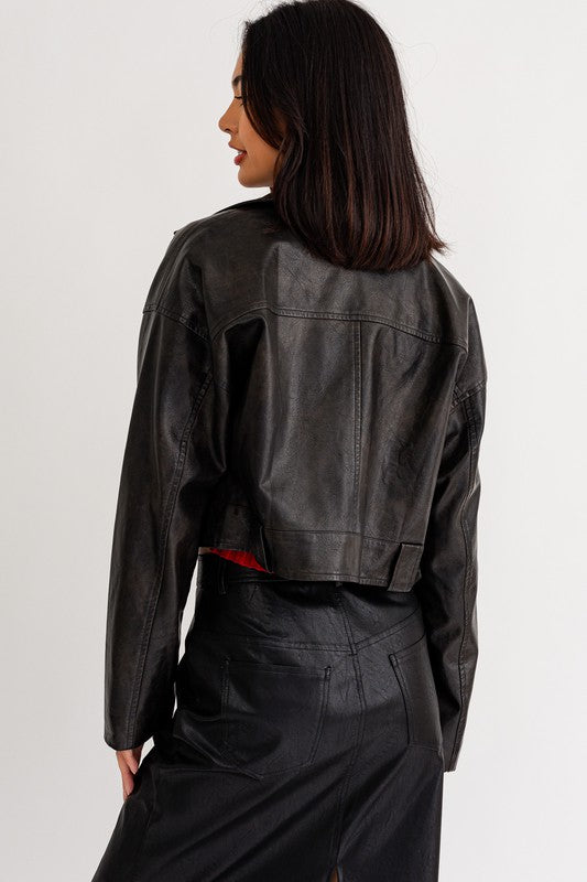 Louise Faux Leather Jacket