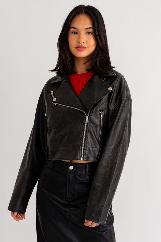 Louise Faux Leather Jacket