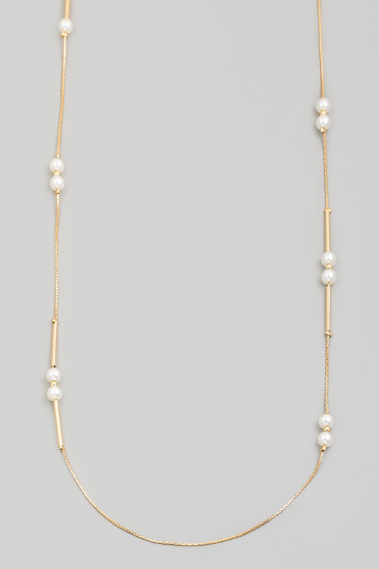 Giselle Long Pearl Necklace
