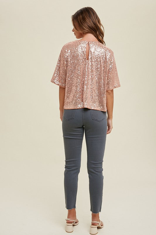 Reya Sequin Top