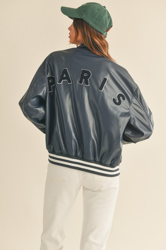 Paris Bomber Varsity Jacket