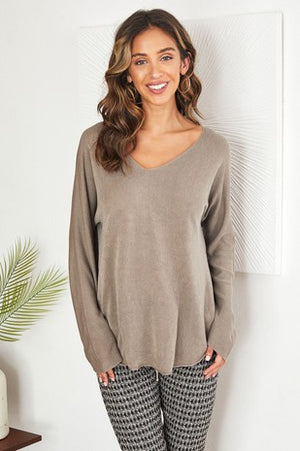 Open image in slideshow, Lacy V-Neck Sweater
