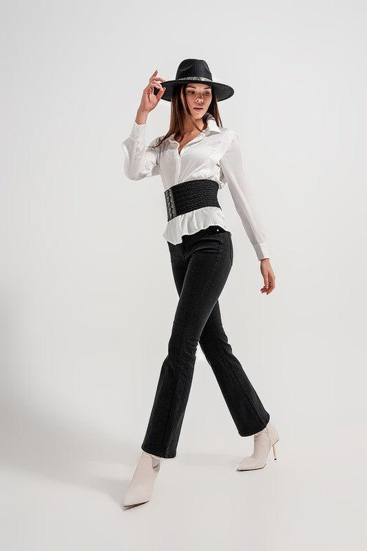 Jenna Black Slight Flare Jeans