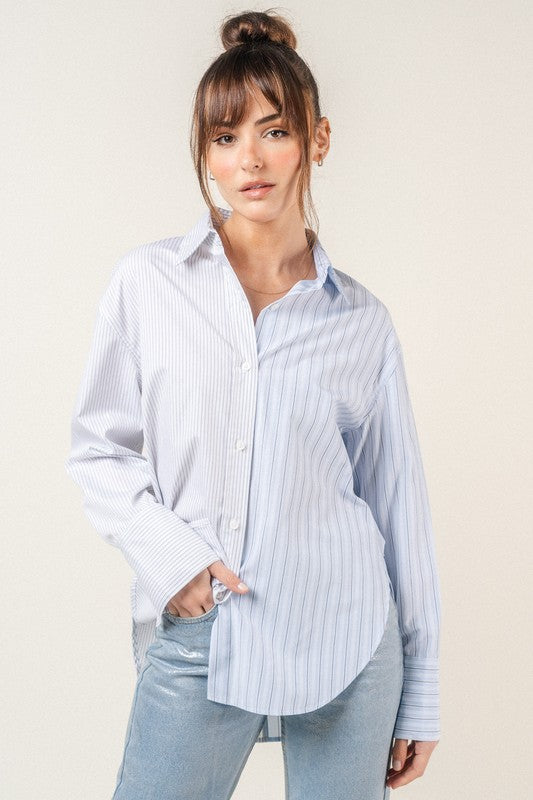 Sia Contrast Stripe Blouse