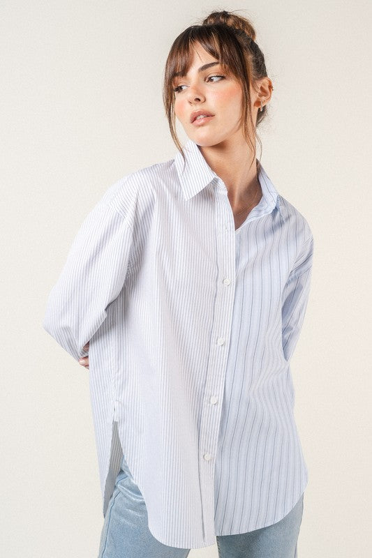 Sia Contrast Stripe Blouse