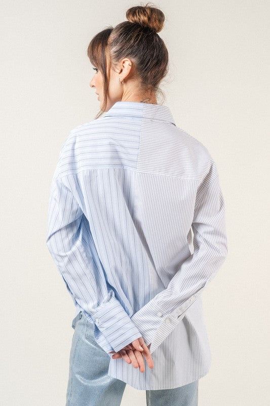 Sia Contrast Stripe Blouse