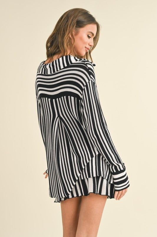 Cali Stripe Knit Top