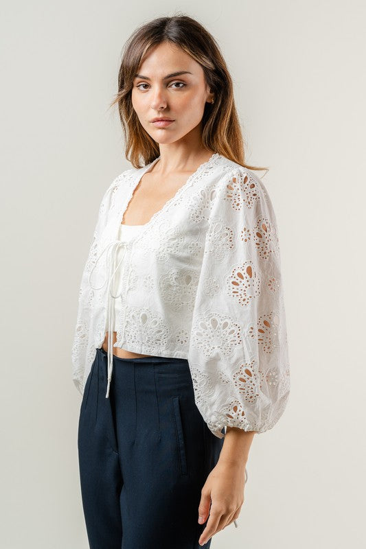 Cora Eyelet Top