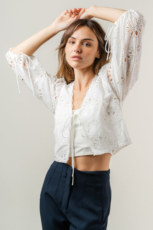 Cora Eyelet Top
