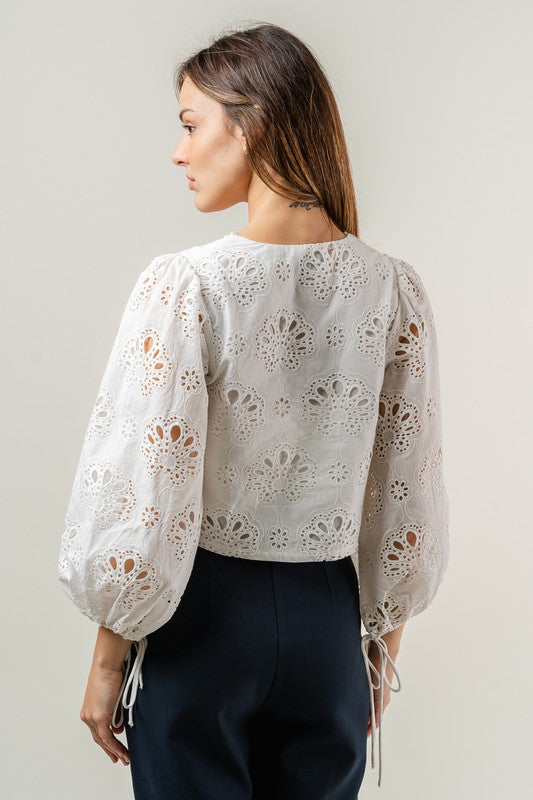 Cora Eyelet Top