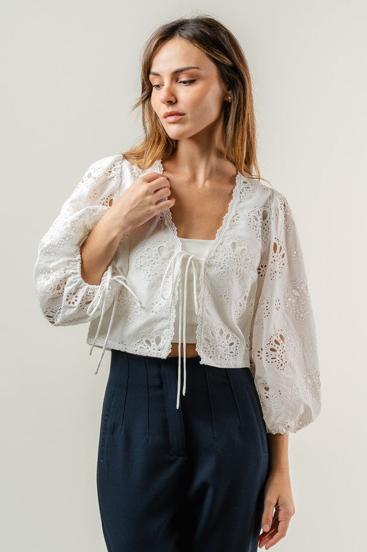 Cora Eyelet Top
