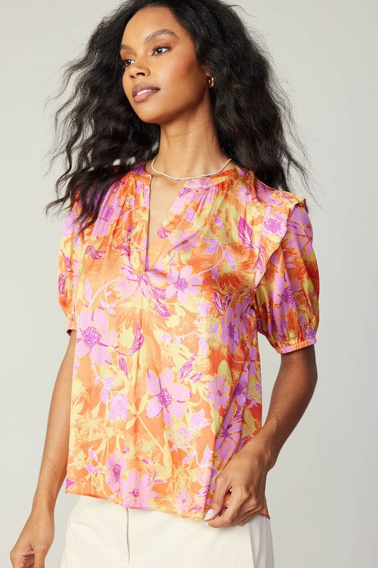 Simone Floral Blouse