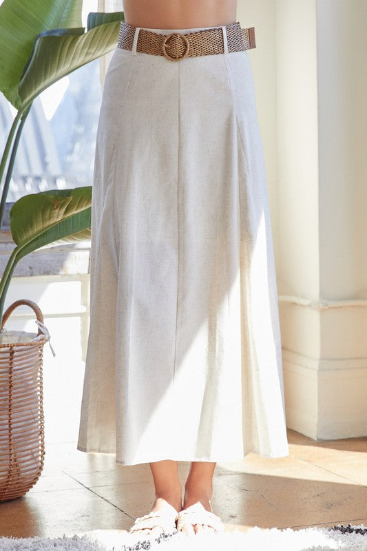 Jolie Belted Midi Skirt