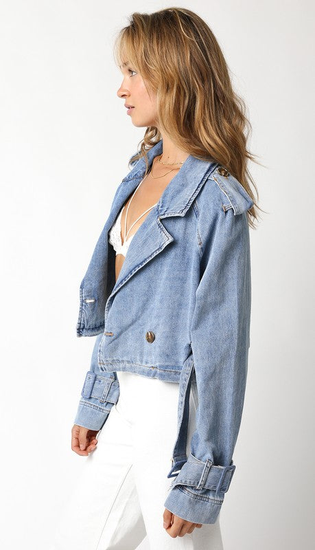 Lola Crop Denim Jacket