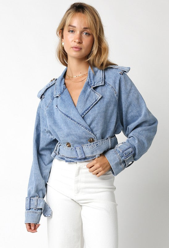 Lola Crop Denim Jacket