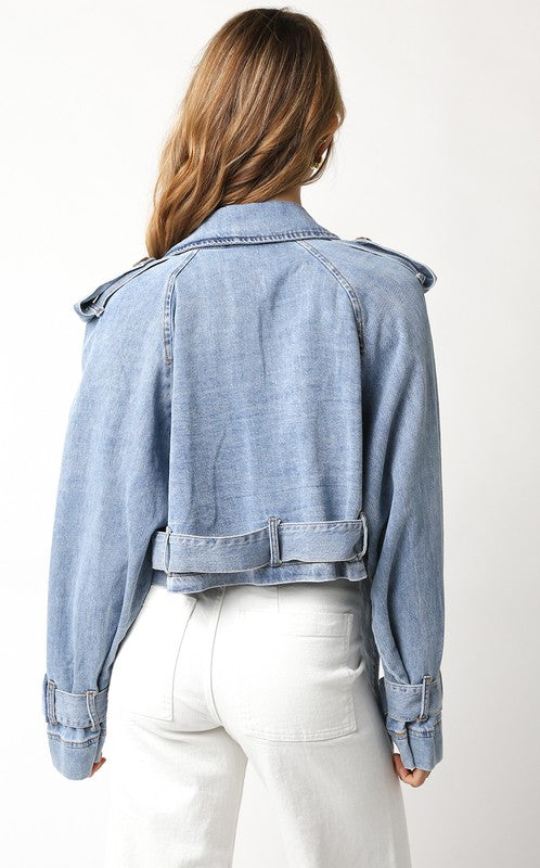 Lola Crop Denim Jacket