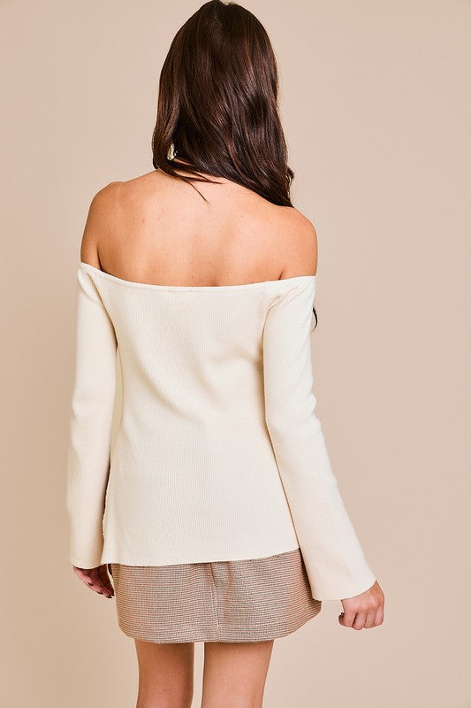 Mira Off Shoulder Sweater Top