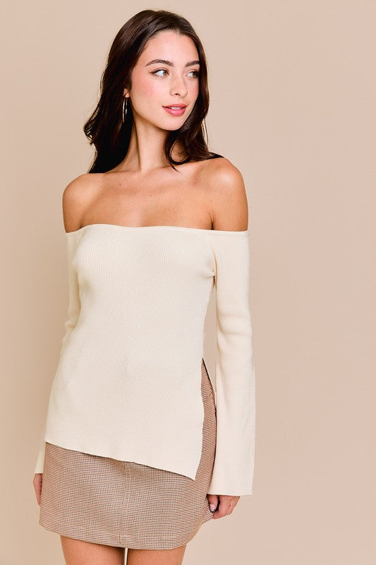 Mira Off Shoulder Sweater Top