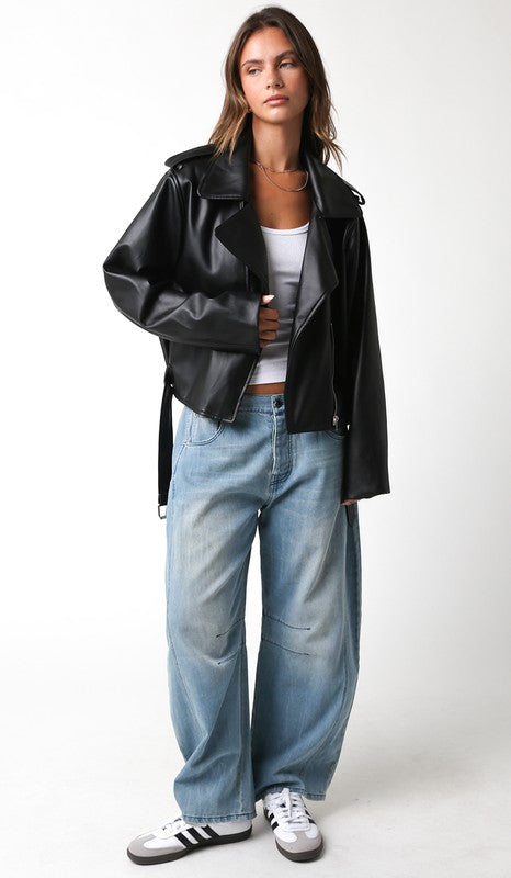 Emery Vegan Leather Jacket