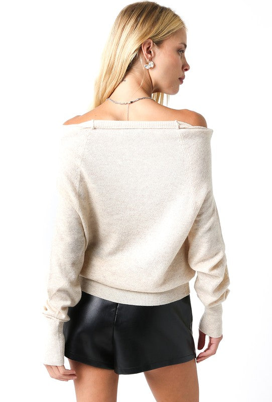 Alexia Off Shoulder Sweater