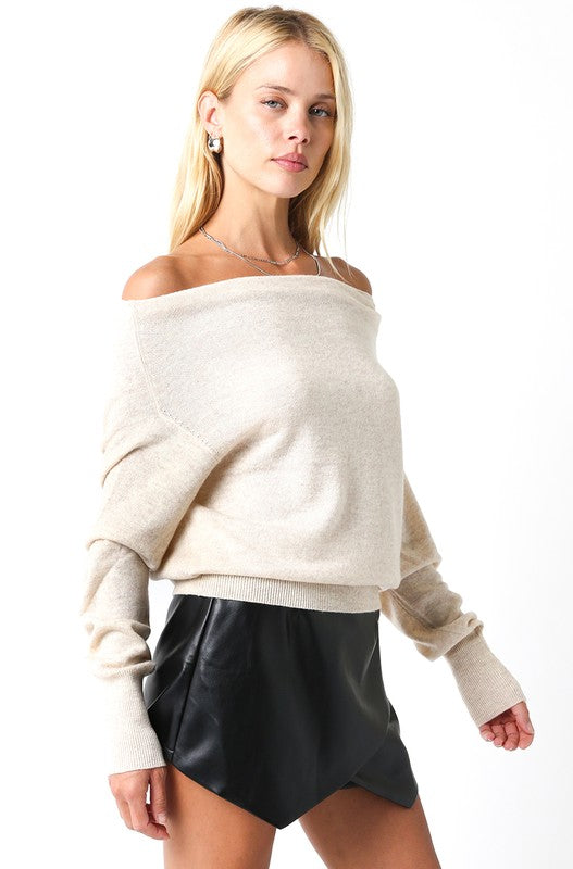 Alexia Off Shoulder Sweater