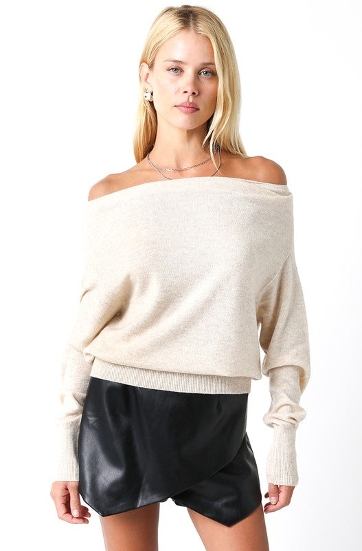 Alexia Off Shoulder Sweater