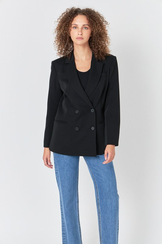 Nora Double Button Blazer