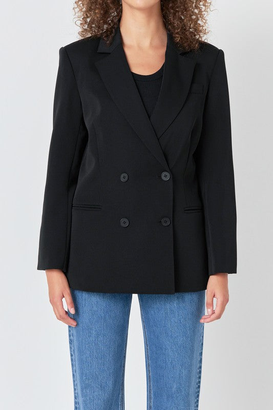 Nora Double Button Blazer