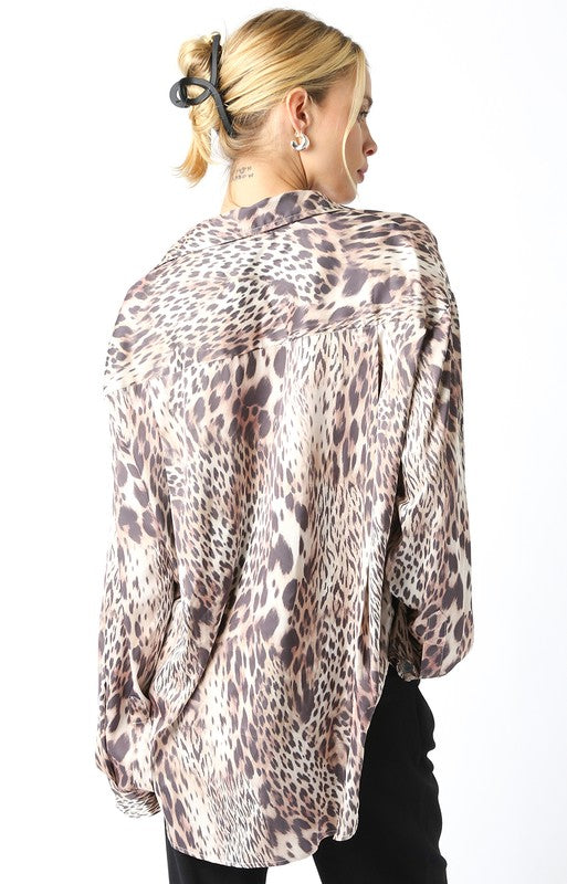 Greta Leopard Blouse