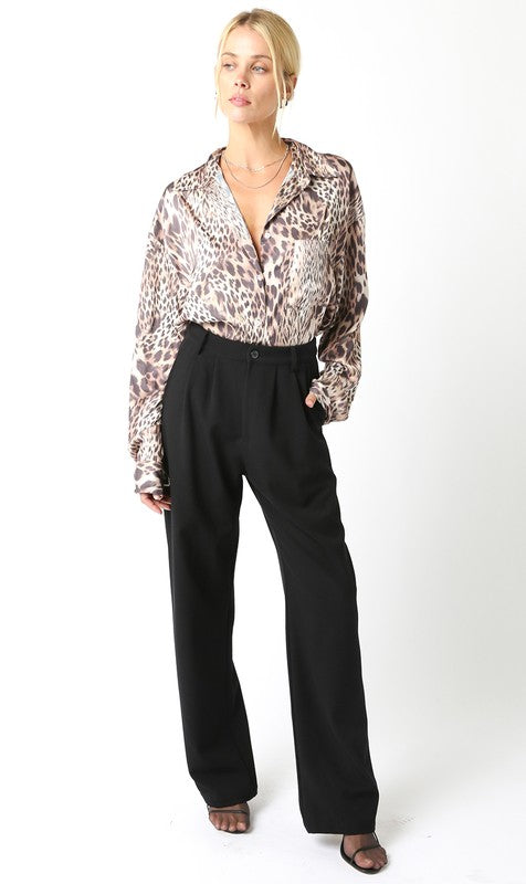 Greta Leopard Blouse