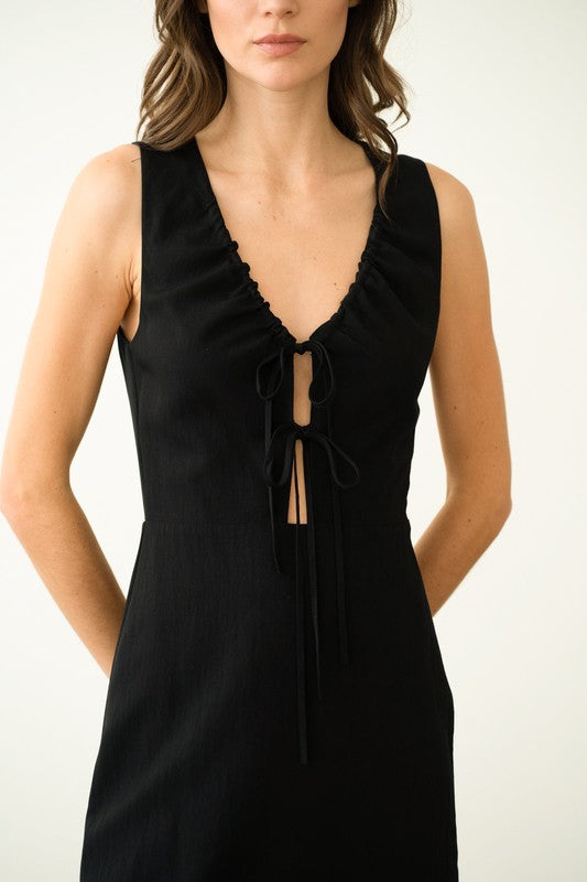 Kristen Tie Front Dress