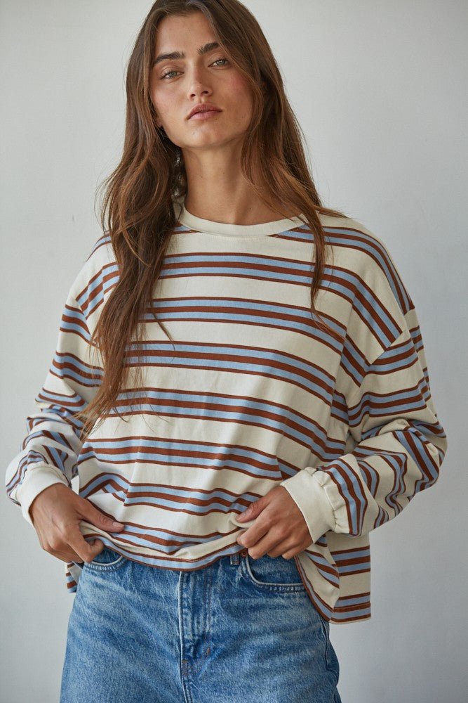 Post Play Striped Long Sleeve