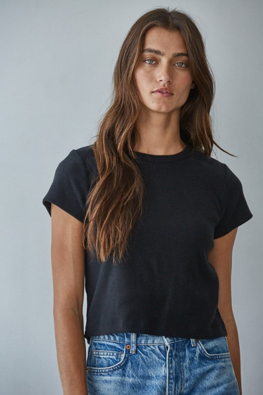 Everyday Fitted Crop T-Shirt