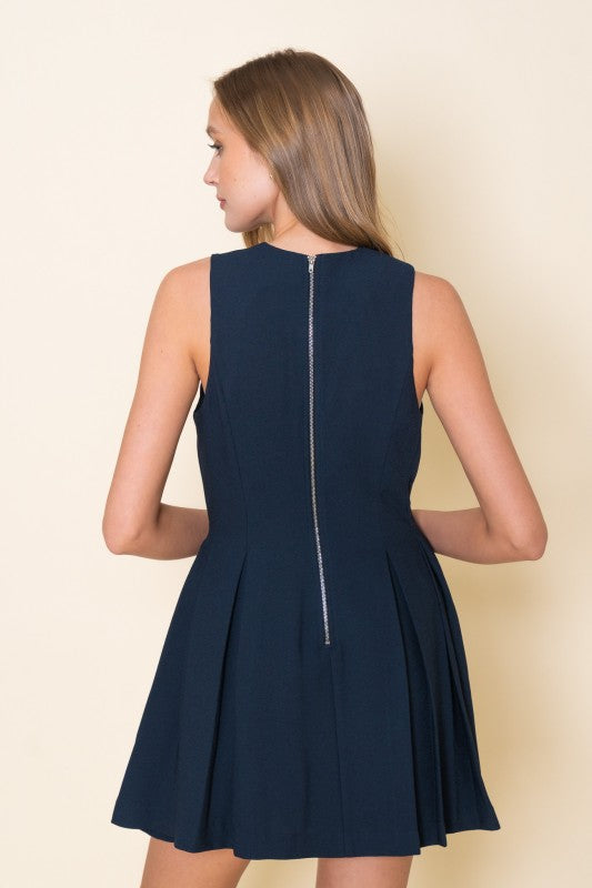 Serena Pleated Mini Dress