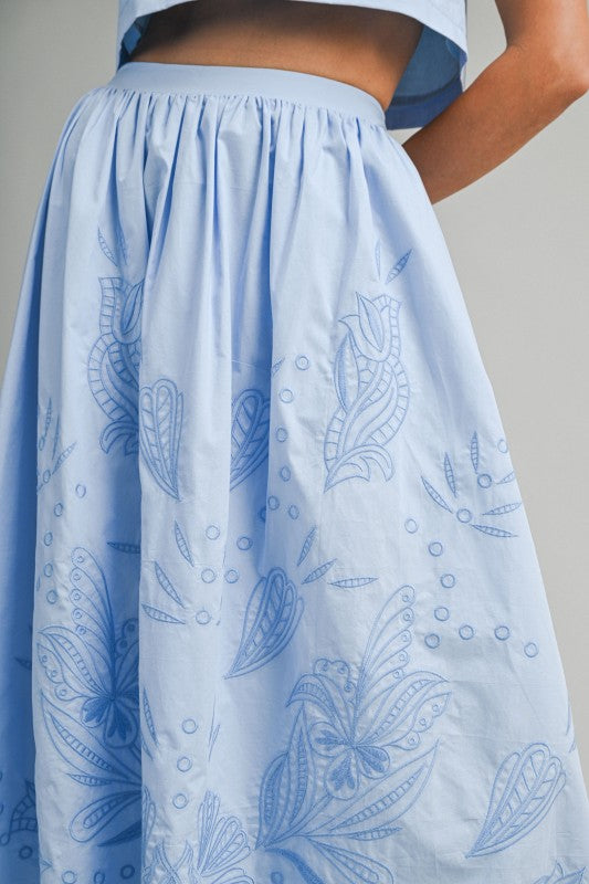 Millie Embroidered Skirt