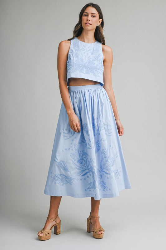 Millie Embroidered Skirt