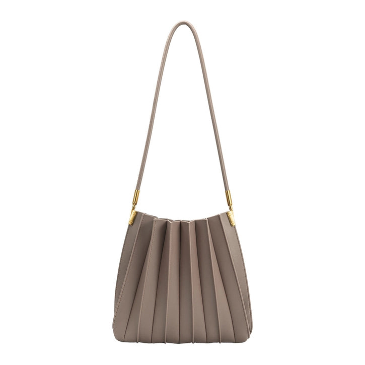 Carrie Vegan Leather Pleated Bag