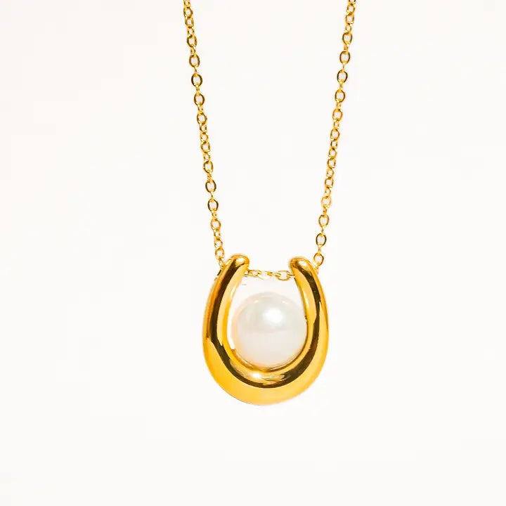 Cara 18K Gold Filled Pearl Necklace